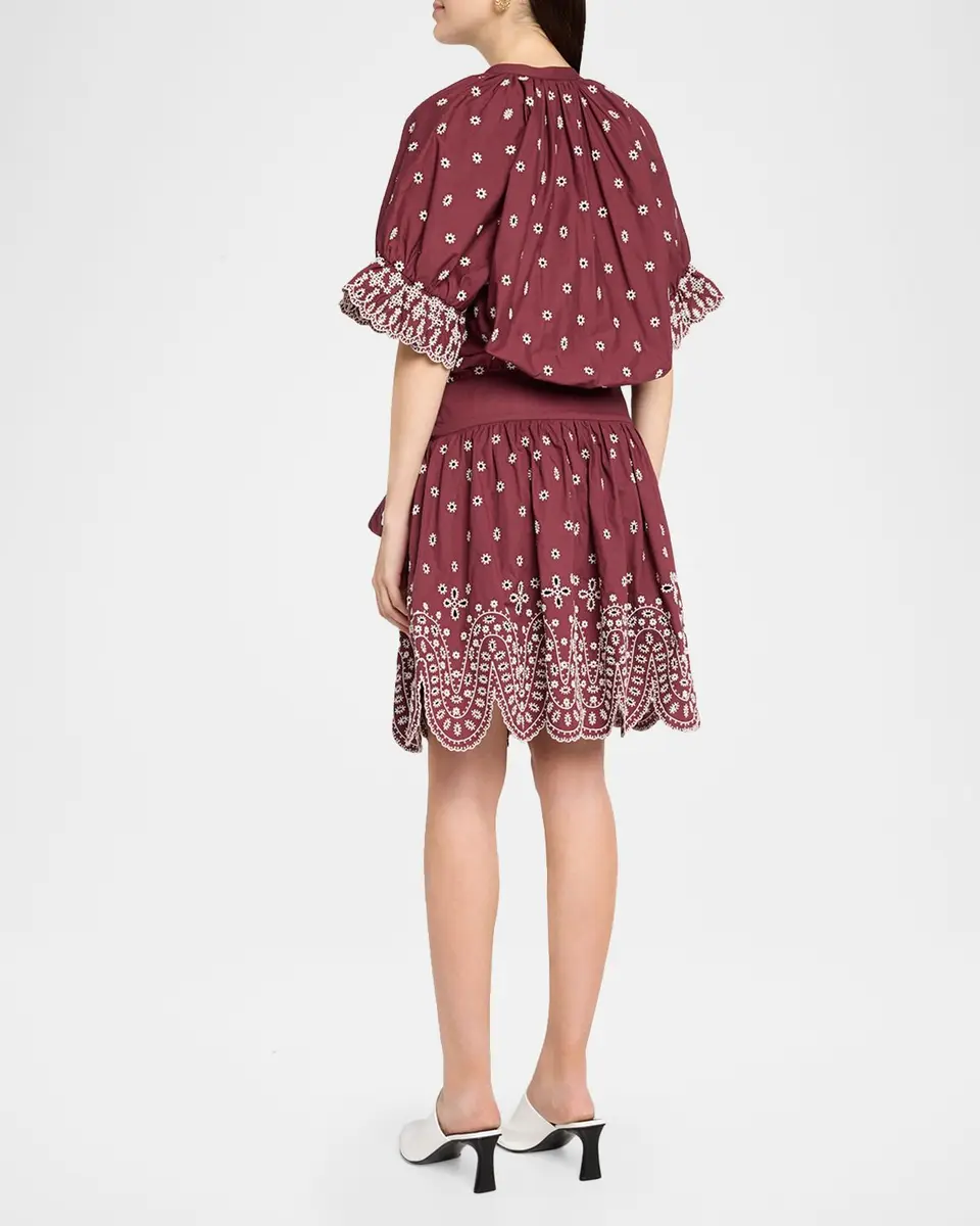 Essentiel Antwerp Kaylani Embroidered Mini Shirtdress | Thumbnail 3 Essentiel Antwerp Kaylani Embroidered Mini Shirtdress | Thumbnail 3
