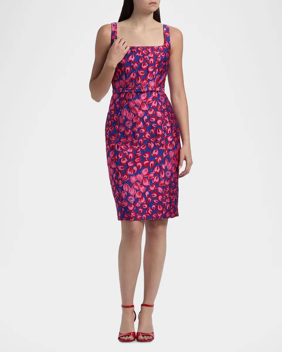 Wolford Bora Tulip Jacquard Knee-Length Dress | Thumbnail 4
