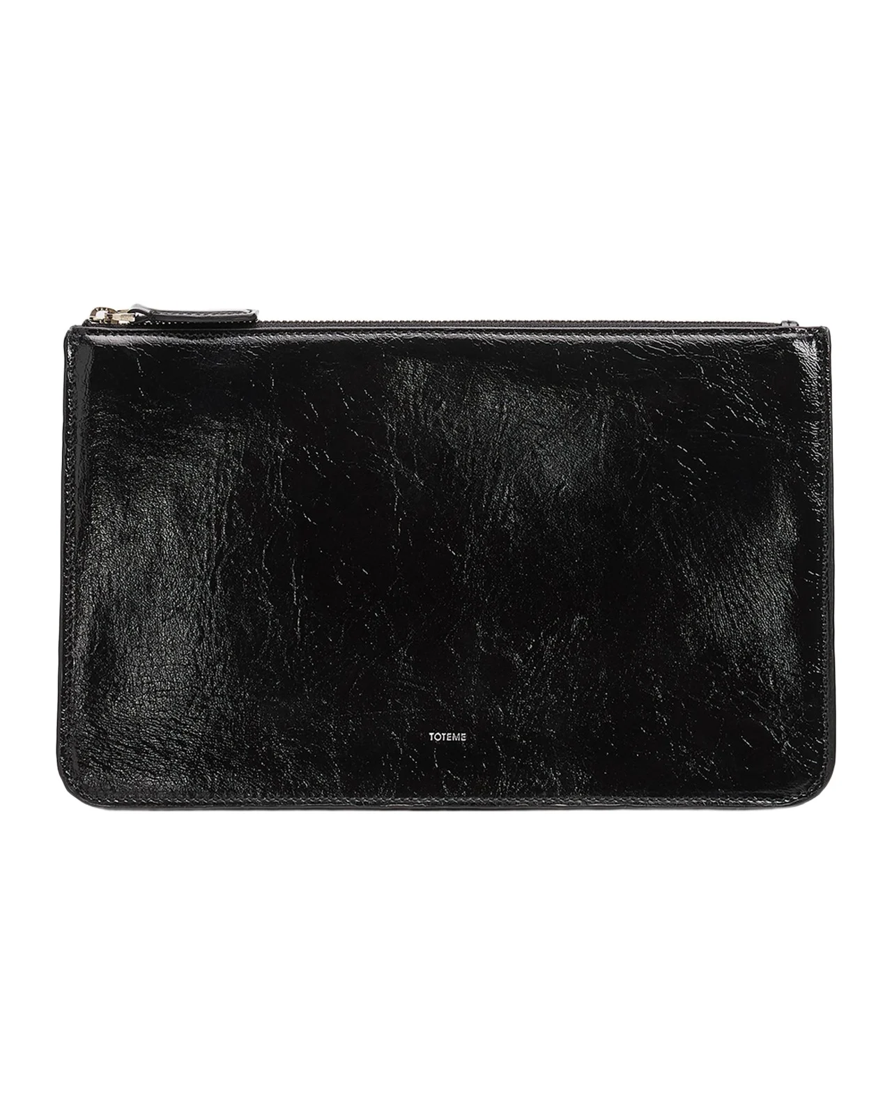 TOTEME Threefold Naplack Leather Clutch