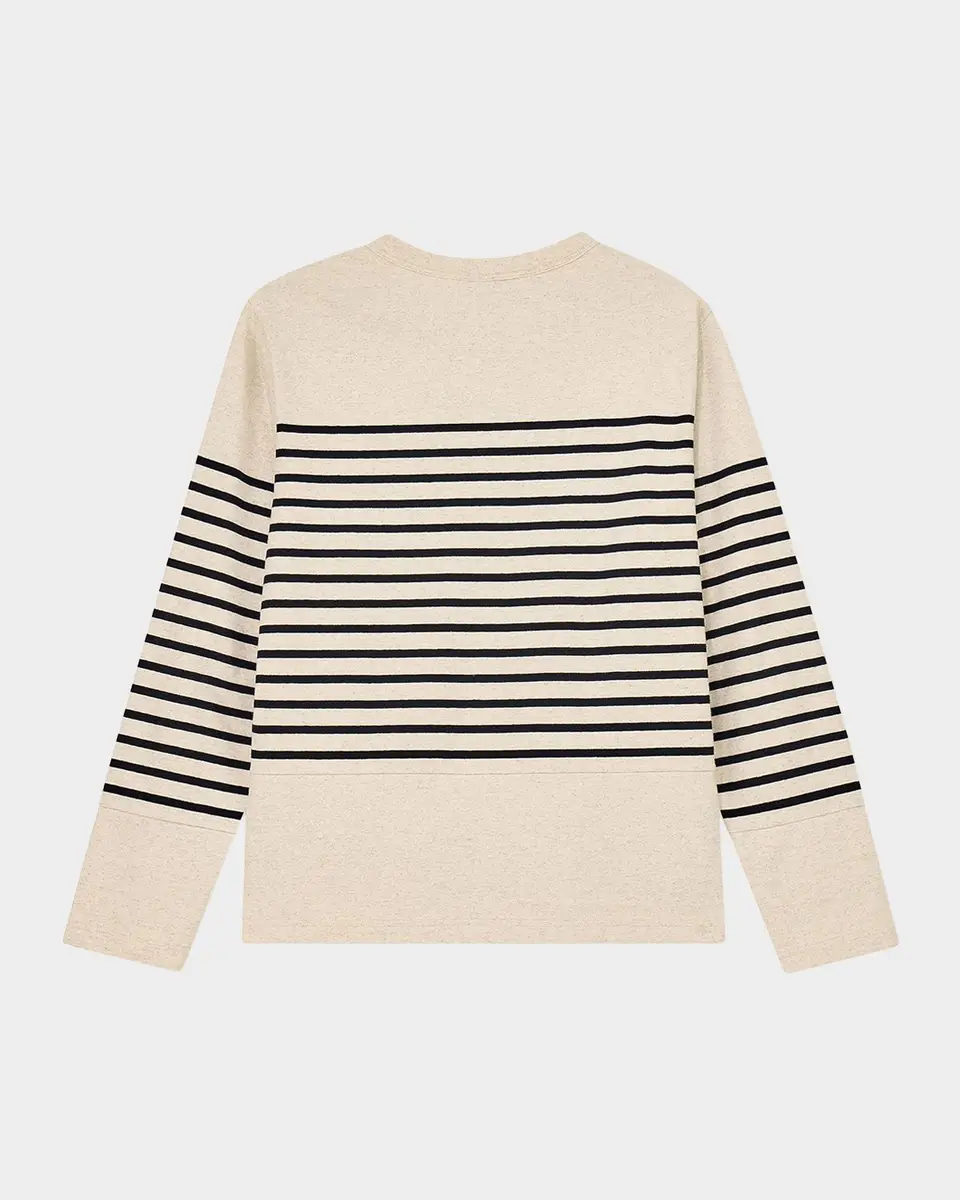 Emporio Armani Men's Striped Cotton-Linen Jersey Sweater | Thumbnail 2 Emporio Armani Men's Striped Cotton-Linen Jersey Sweater | Thumbnail 2