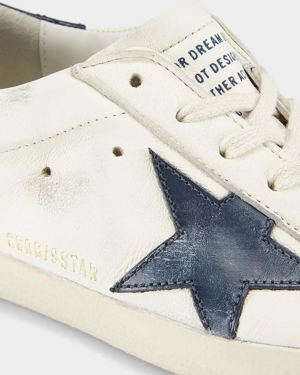 Golden Goose Men's Super Star Leather Low-Top Sneakers | Thumbnail 4 Golden Goose Men's Super Star Leather Low-Top Sneakers | Thumbnail 4
