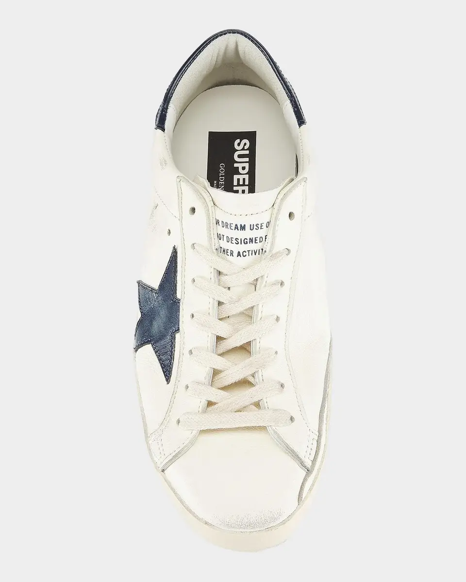 Golden Goose Men's Super Star Leather Low-Top Sneakers | Thumbnail 5 Golden Goose Men's Super Star Leather Low-Top Sneakers | Thumbnail 5