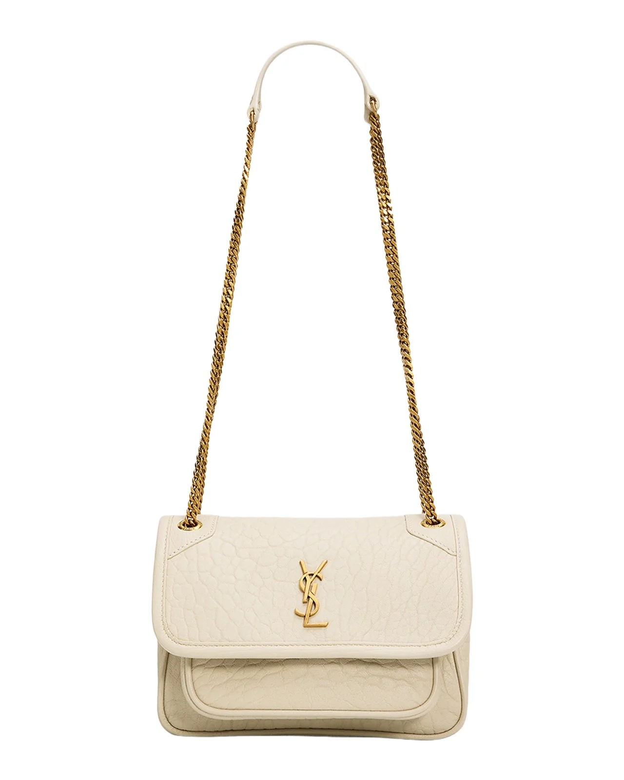 Niki Mini Logo Leather Shoulder Bag Niki Mini Logo Leather Shoulder Bag