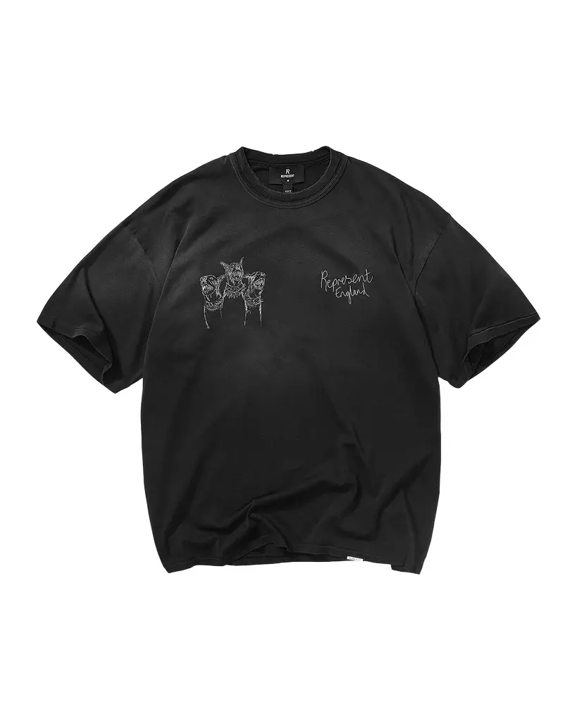 Represent Men's Legacy Hand-Drawn Thoroughbred Dogs T-Shirt | Image 1 Represent Men's Legacy Hand-Drawn Thoroughbred Dogs T-Shirt | Image 1
