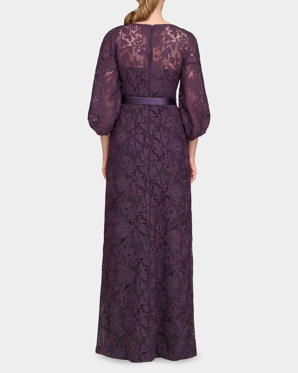 Kay Unger New York Delaney Lace A-Line Gown | Thumbnail 2 Kay Unger New York Delaney Lace A-Line Gown | Thumbnail 2