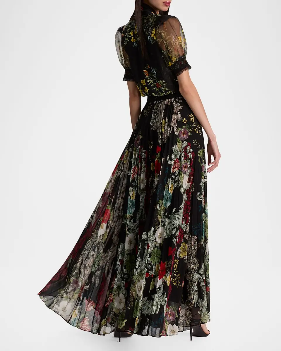 Alice + Olivia Katz Pleated Maxi Skirt | Thumbnail 3 Alice + Olivia Katz Pleated Maxi Skirt | Thumbnail 3