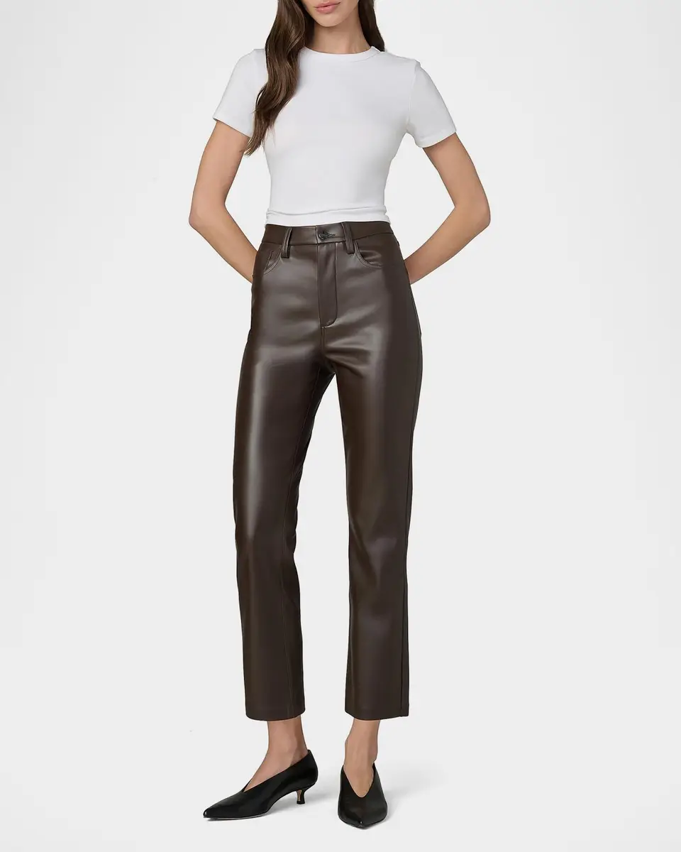 Joe's Jeans The Lyra Faux Leather Slim-Leg Ankle Crop Pants | Thumbnail 2 Joe's Jeans The Lyra Faux Leather Slim-Leg Ankle Crop Pants | Thumbnail 2