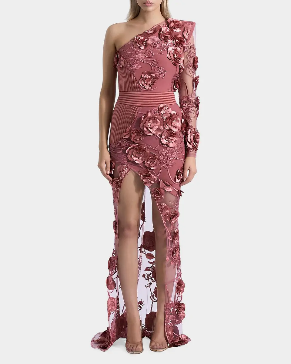 ZHIVAGO I Found Love One-Shoulder Gown | Thumbnail 2