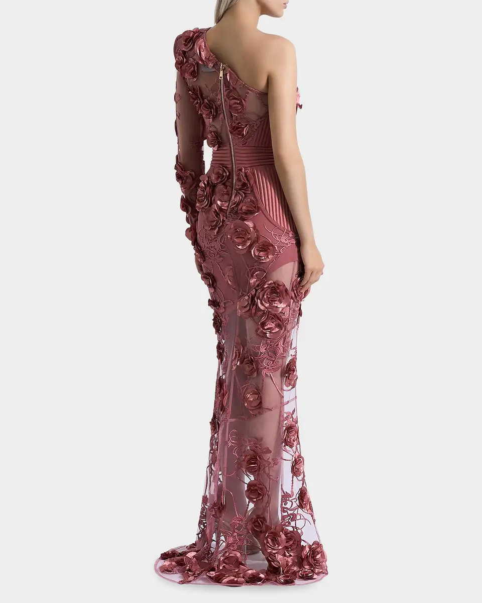ZHIVAGO I Found Love One-Shoulder Gown | Thumbnail 3