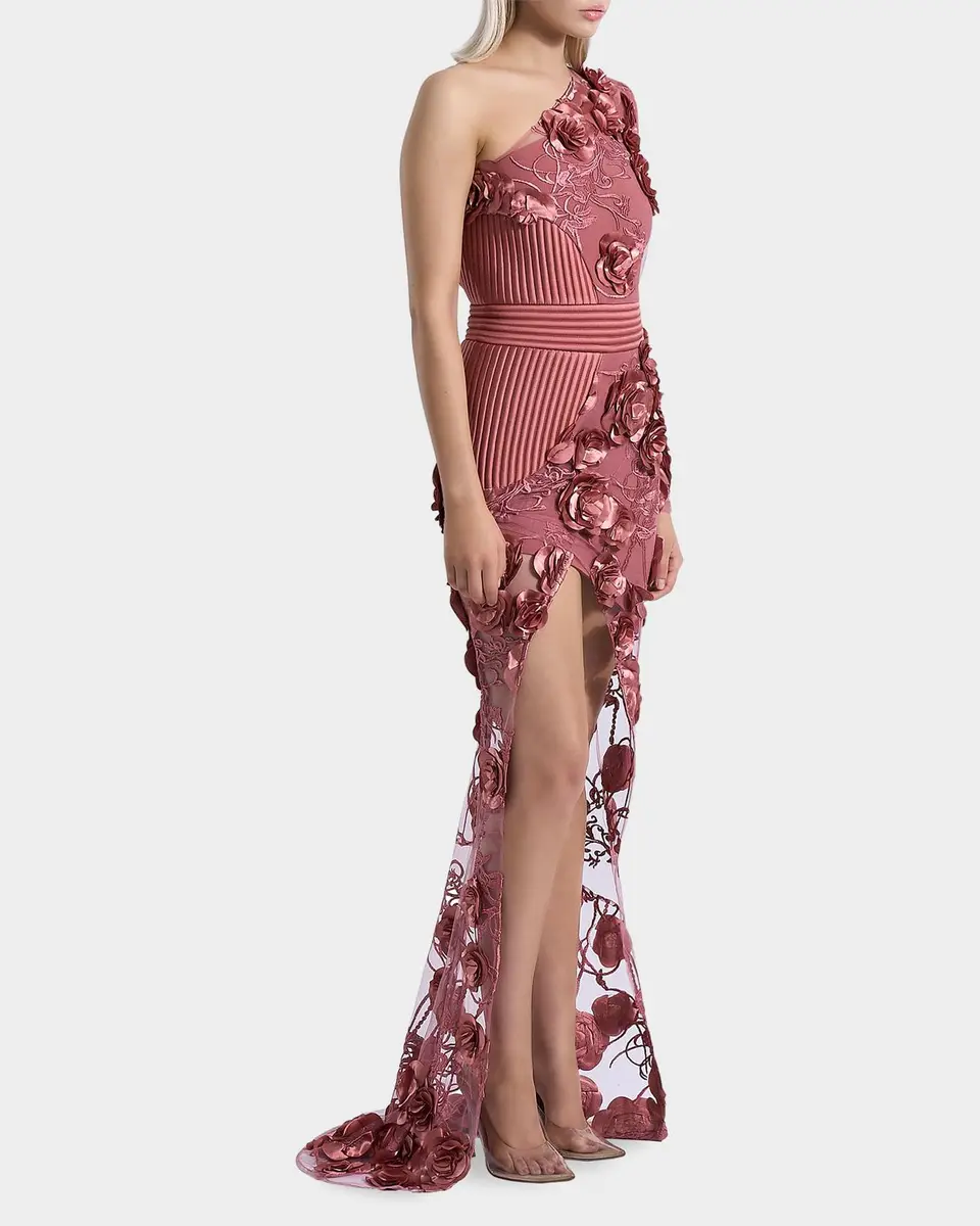 ZHIVAGO I Found Love One-Shoulder Gown | Thumbnail 4