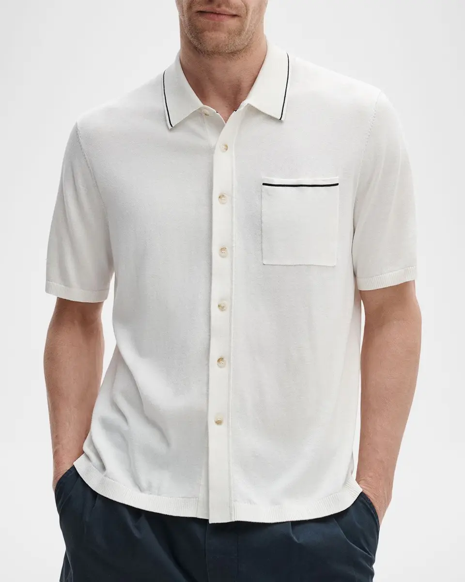 rag & bone Men's Conrad Silk-Cotton Shirt | Thumbnail 4 rag & bone Men's Conrad Silk-Cotton Shirt | Thumbnail 4