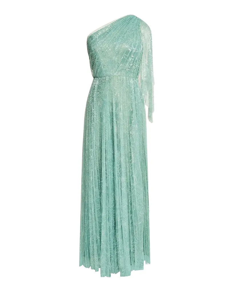Theia Carol Sequined Tulle One-Shoulder Gown | Image 1 Theia Carol Sequined Tulle One-Shoulder Gown | Image 1