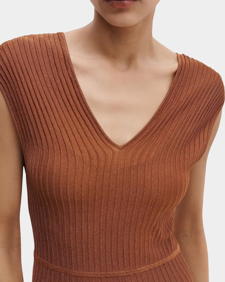 rag & bone Aubrey Metallic Rib-Knit Maxi Dress | Thumbnail 4 rag & bone Aubrey Metallic Rib-Knit Maxi Dress | Thumbnail 4