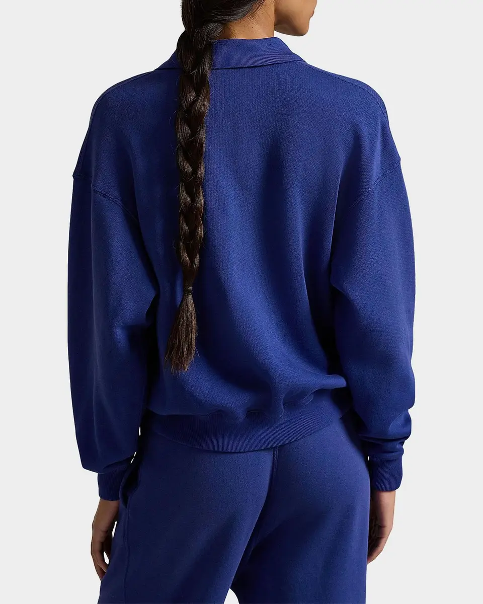Polo Ralph Lauren Logo Cotton-Blend Polo Sweatshirt | Thumbnail 3