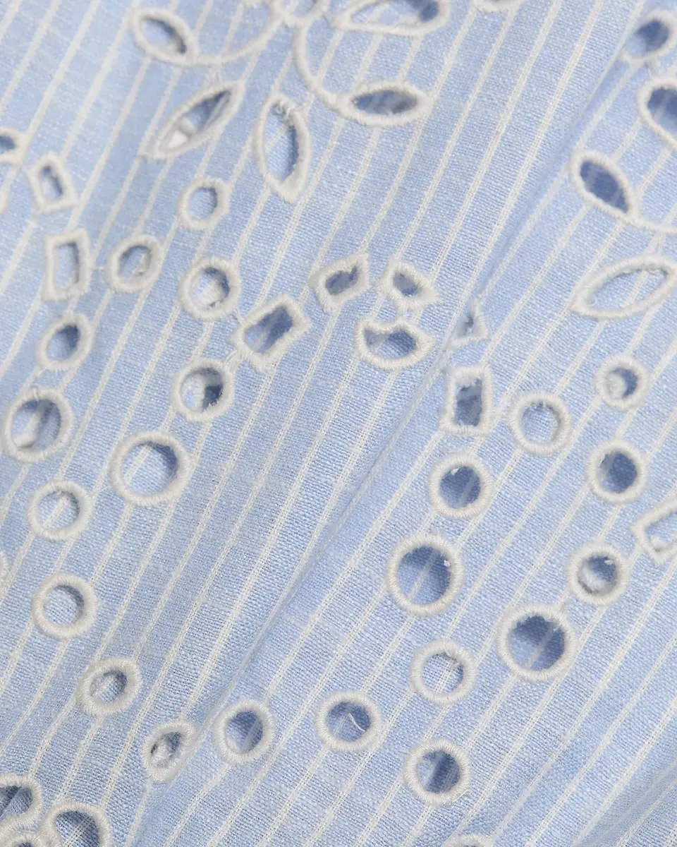 Hemant & Nandita Eyelet Striped Cotton-Blend Harem Pants | Thumbnail 6 Hemant & Nandita Eyelet Striped Cotton-Blend Harem Pants | Thumbnail 6