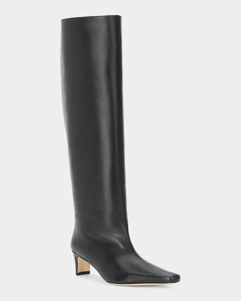 Staud Wally 55MM Leather Wide-Calf Boot | Thumbnail 2 Staud Wally 55MM Leather Wide-Calf Boot | Thumbnail 2
