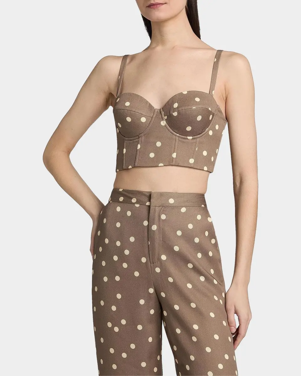L'Agence Sonya Polka Dot Bralette | Thumbnail 4