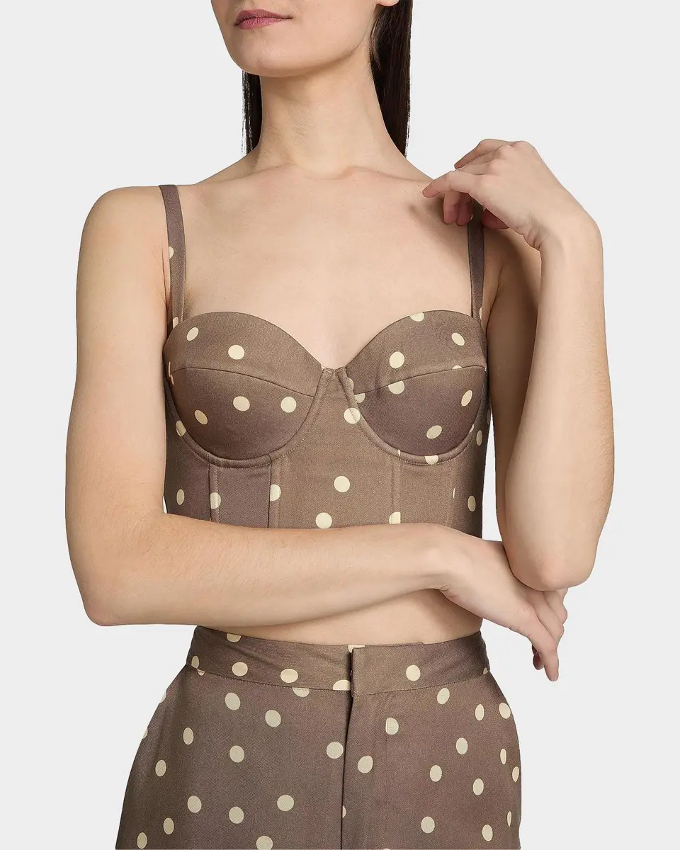 L'Agence Sonya Polka Dot Bralette | Thumbnail 5