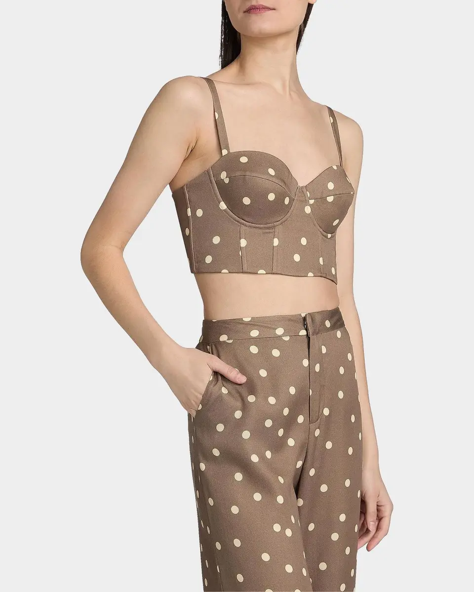 L'Agence Sonya Polka Dot Bralette | Thumbnail 7