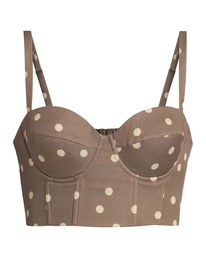 L'AGENCE Sonya Polka Dot Bralette | Image 1 L'AGENCE Sonya Polka Dot Bralette | Image 1