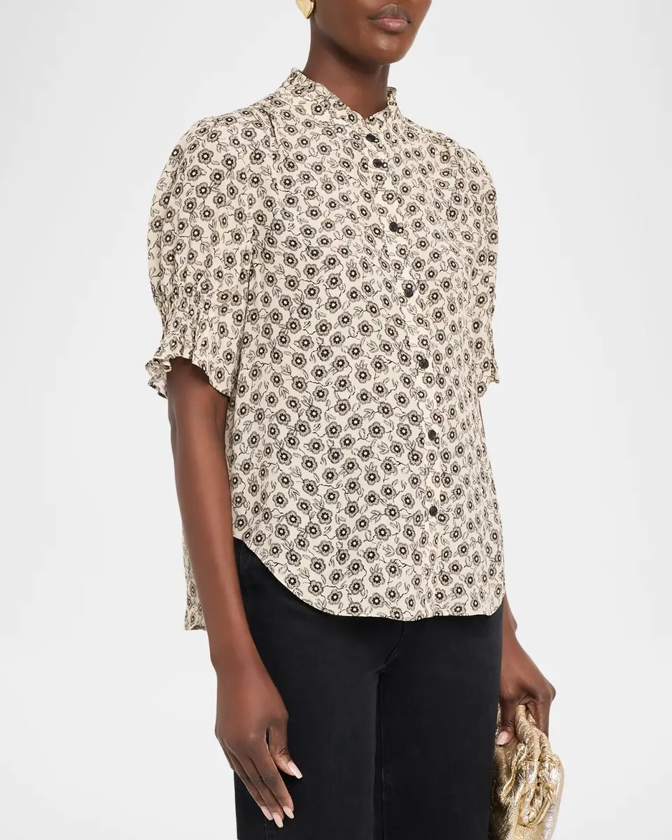 rag & bone Dakota Floral Silk-Blend Shirt | Thumbnail 4 rag & bone Dakota Floral Silk-Blend Shirt | Thumbnail 4