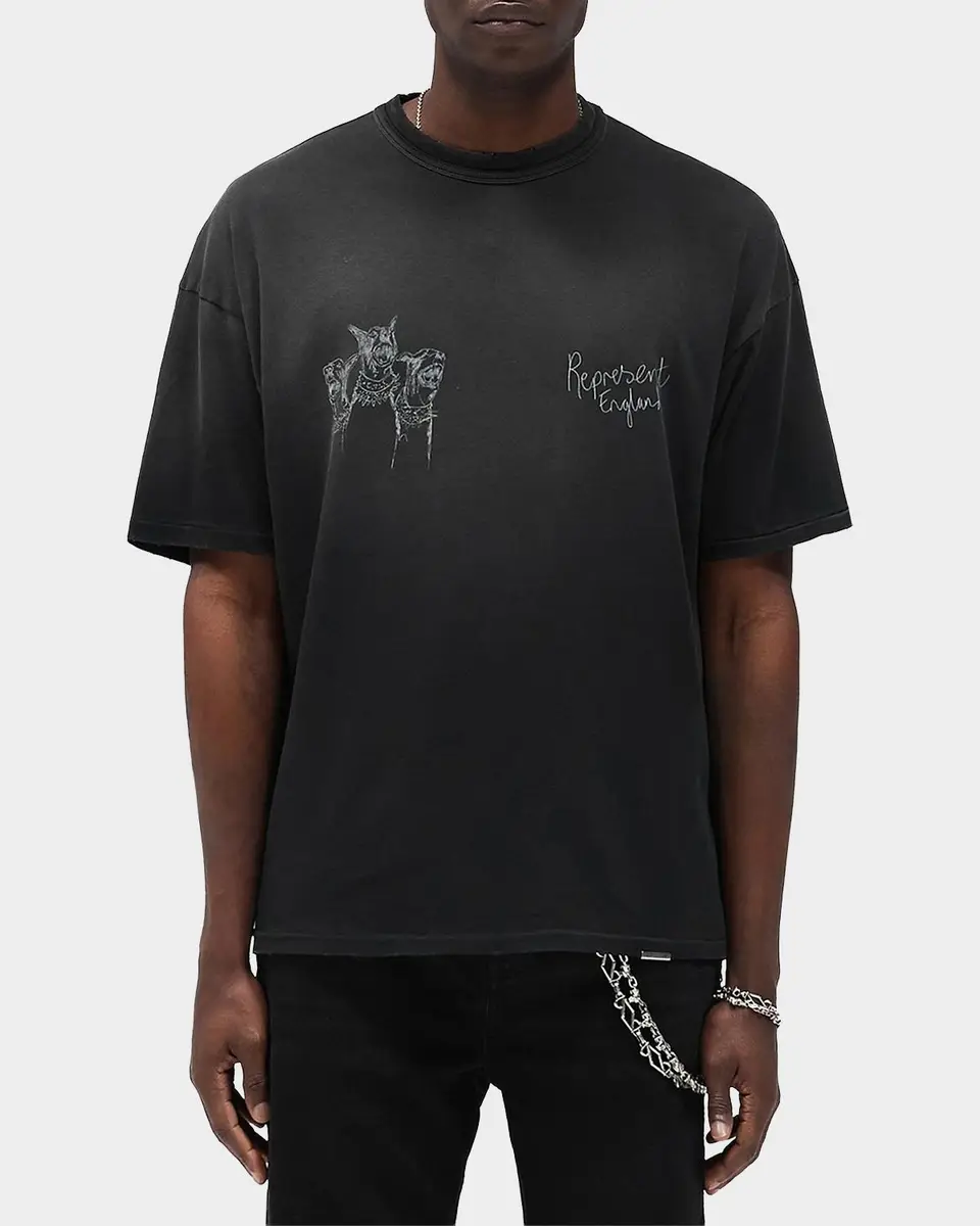 Represent Men's Legacy Hand-Drawn Thoroughbred Dogs T-Shirt | Thumbnail 3 Represent Men's Legacy Hand-Drawn Thoroughbred Dogs T-Shirt | Thumbnail 3