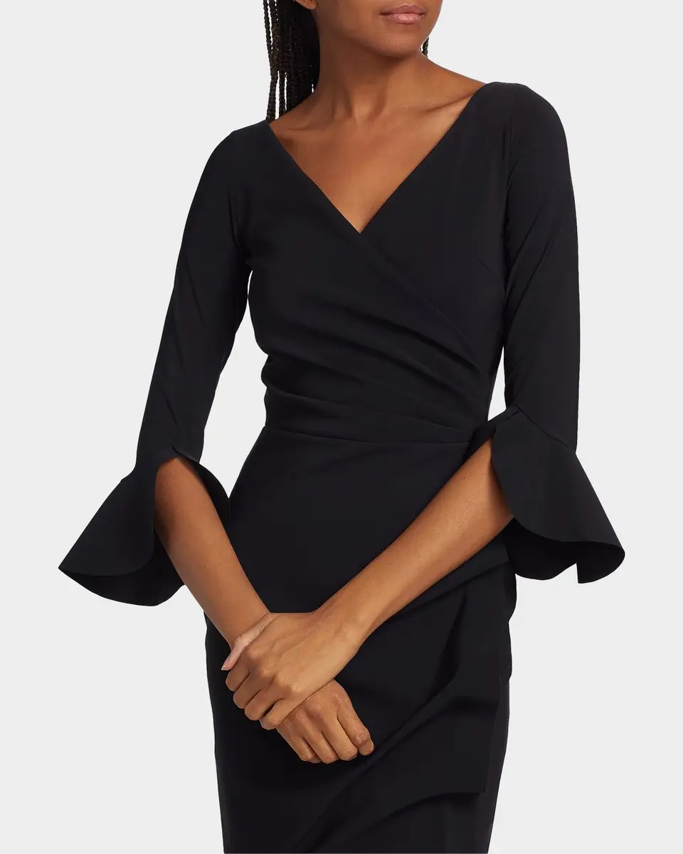 Chiara Boni La Petite Robe Zalfa Ruched Column Gown | Thumbnail 5 Chiara Boni La Petite Robe Zalfa Ruched Column Gown | Thumbnail 5
