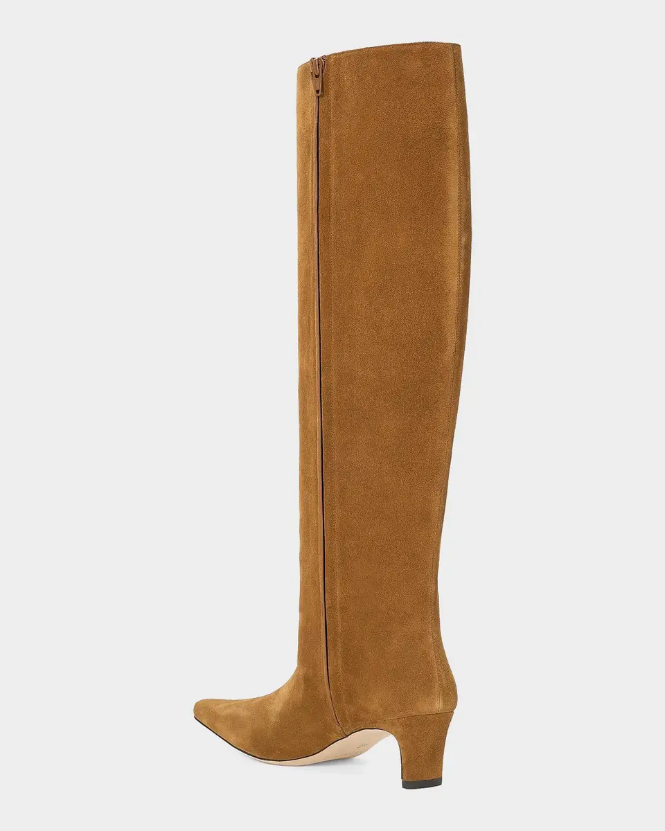 Staud Wally 55MM Suede Wide-Calf Knee-High Boots | Thumbnail 2