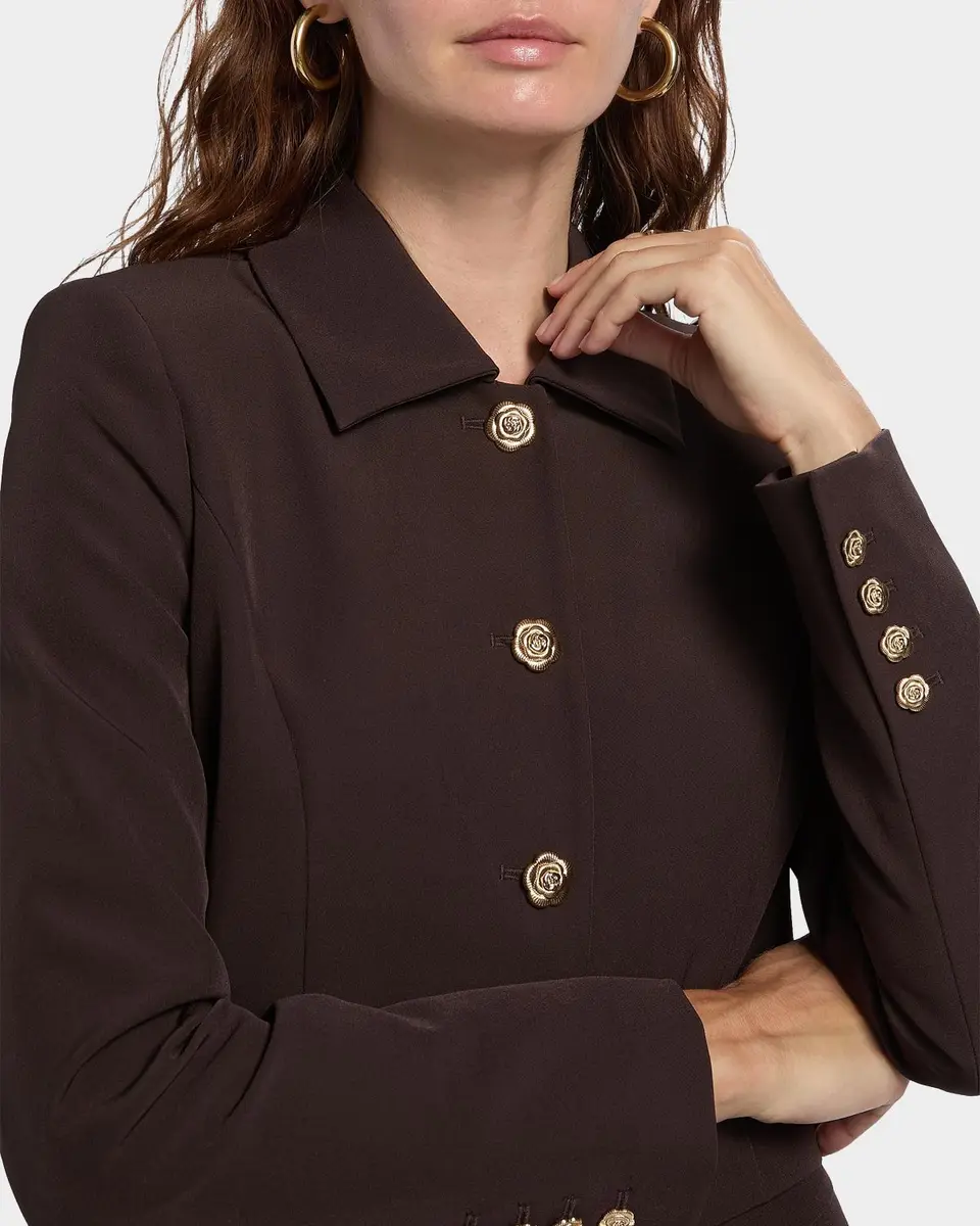 Generation Love Oliver Stretch Crepe Cropped Blazer | Thumbnail 5