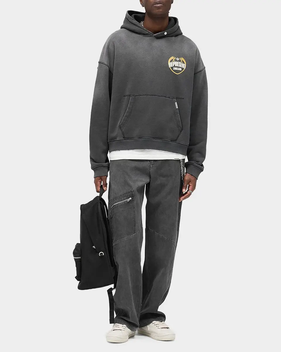 Represent Men's Legacy Angel Border Logo Cotton Hoodie | Thumbnail 2 Represent Men's Legacy Angel Border Logo Cotton Hoodie | Thumbnail 2