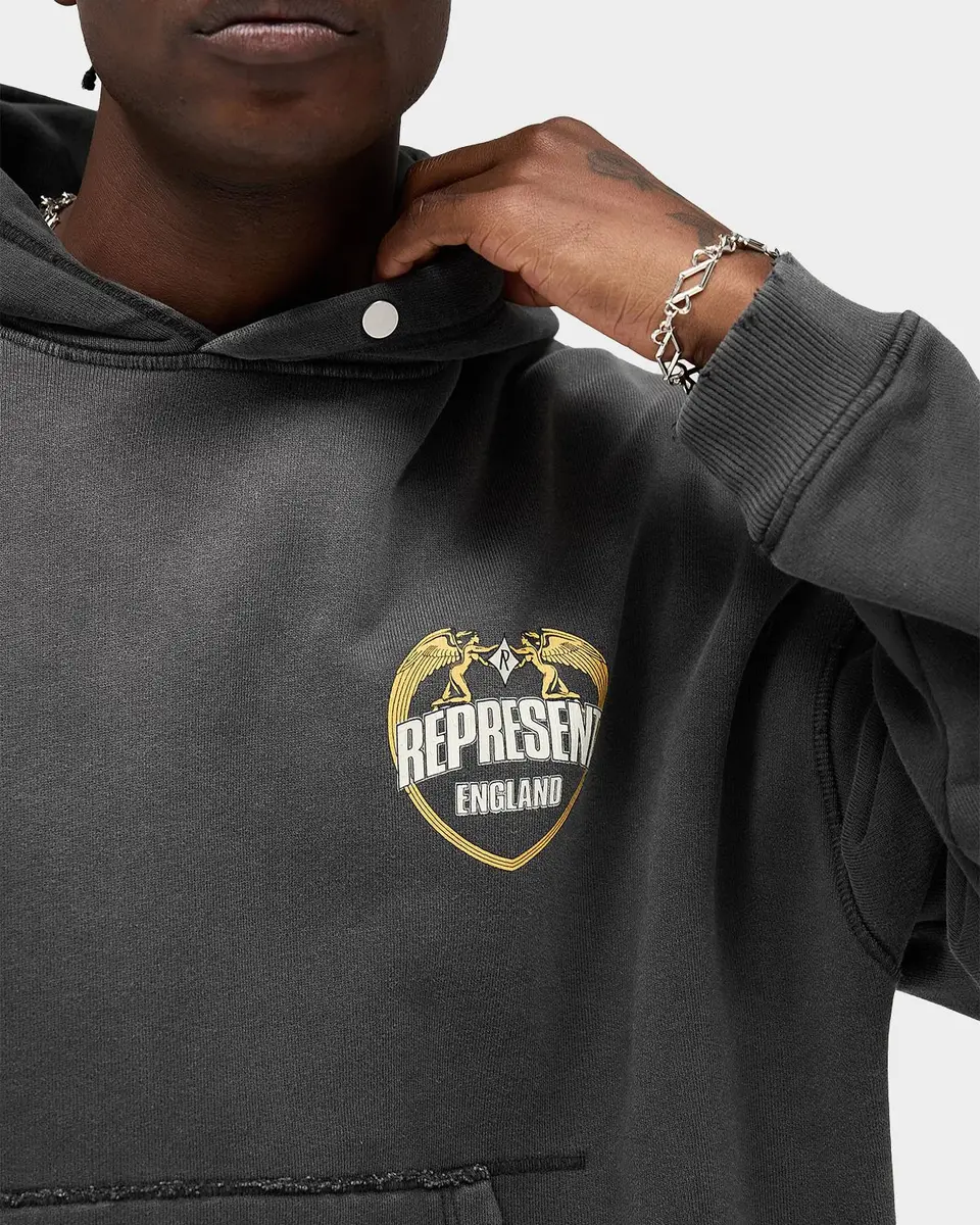 Represent Men's Legacy Angel Border Logo Cotton Hoodie | Thumbnail 9 Represent Men's Legacy Angel Border Logo Cotton Hoodie | Thumbnail 9