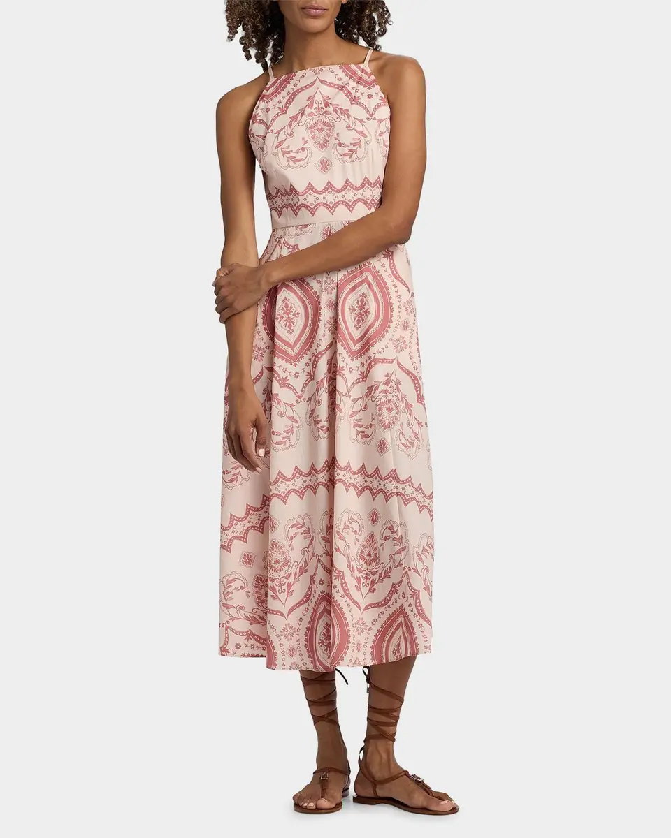 Misa Los Angeles Amity Printed Cotton-Blend Midi Dress | Thumbnail 4 Misa Los Angeles Amity Printed Cotton-Blend Midi Dress | Thumbnail 4