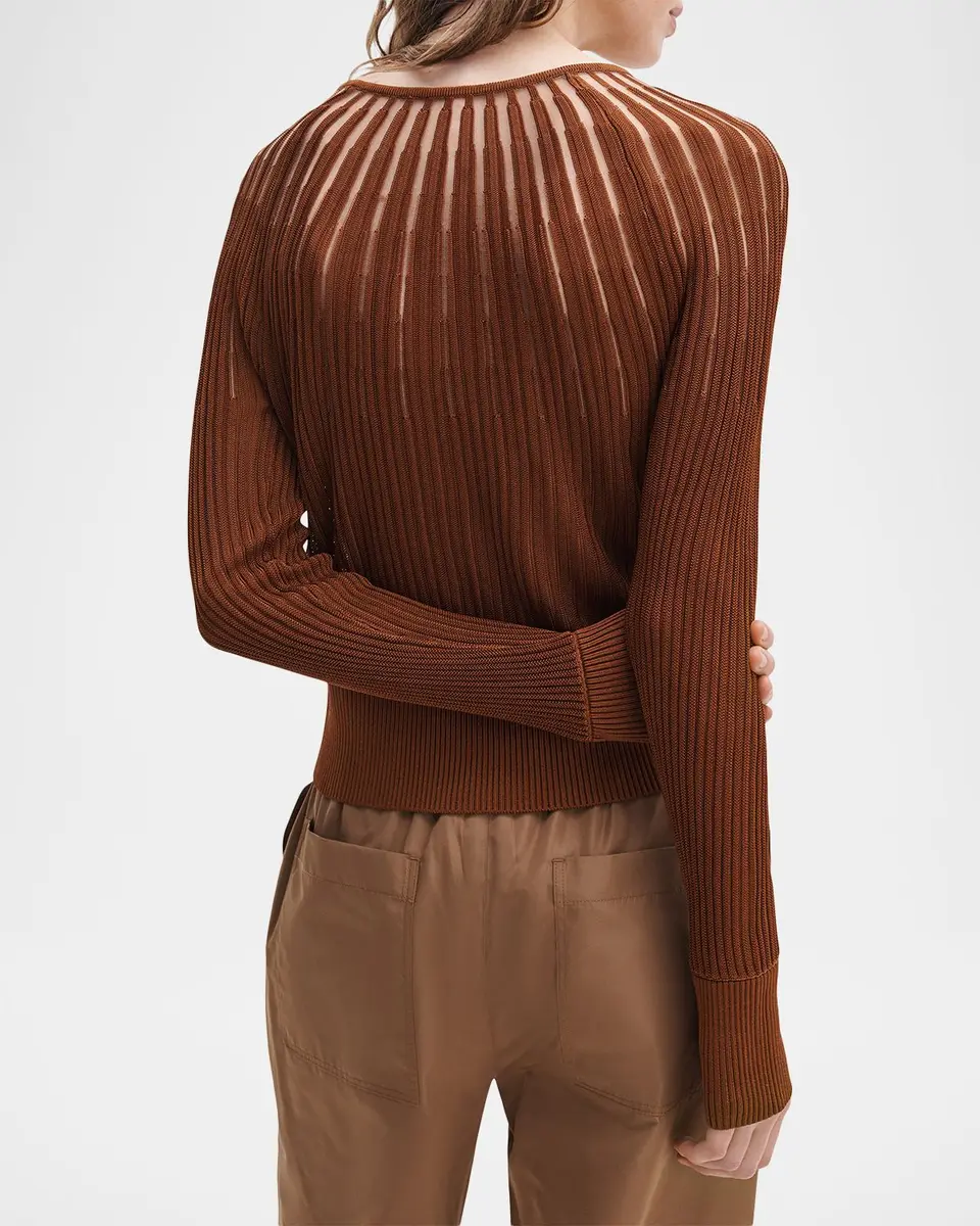 rag & bone Aubrey Sheer Stripe Cardigan | Thumbnail 3 rag & bone Aubrey Sheer Stripe Cardigan | Thumbnail 3