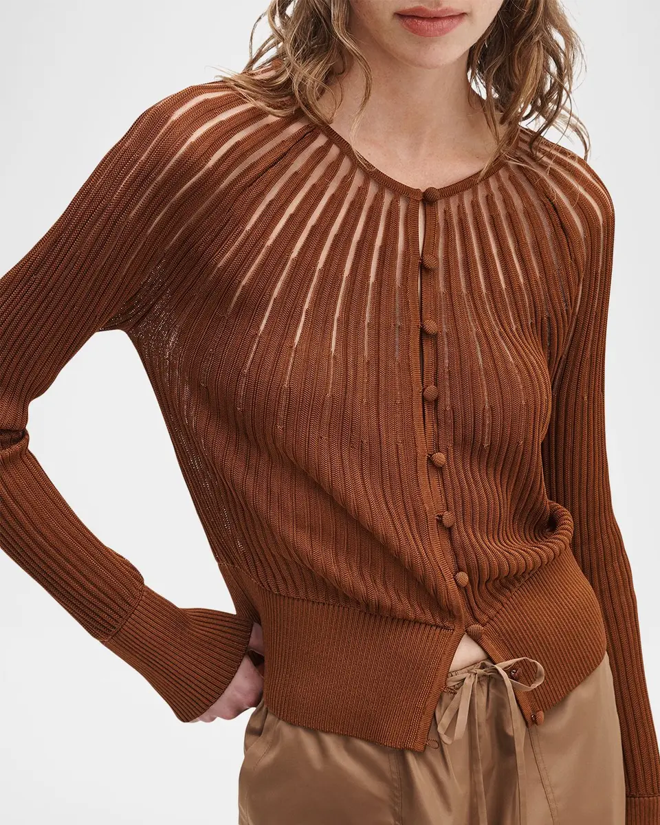 rag & bone Aubrey Sheer Stripe Cardigan | Thumbnail 5 rag & bone Aubrey Sheer Stripe Cardigan | Thumbnail 5