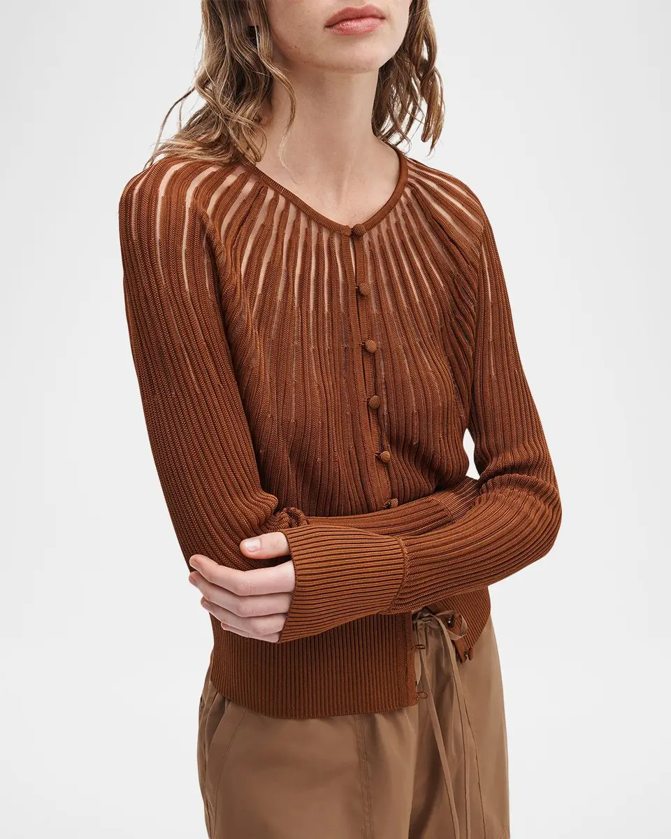 rag & bone Aubrey Sheer Stripe Cardigan | Thumbnail 6 rag & bone Aubrey Sheer Stripe Cardigan | Thumbnail 6