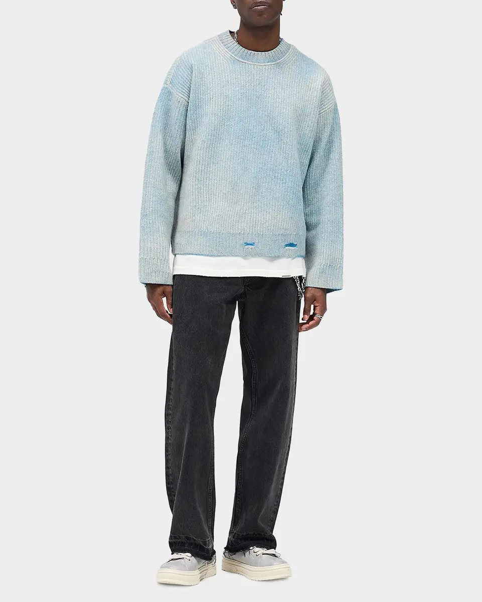 Represent Legacy Fade Out Reversible Knit Crewneck Sweater | Thumbnail 2 Represent Legacy Fade Out Reversible Knit Crewneck Sweater | Thumbnail 2