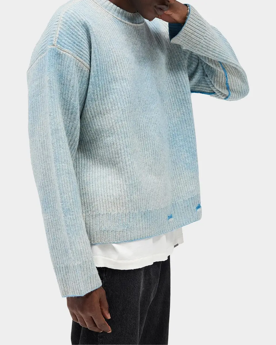 Represent Legacy Fade Out Reversible Knit Crewneck Sweater | Thumbnail 5 Represent Legacy Fade Out Reversible Knit Crewneck Sweater | Thumbnail 5