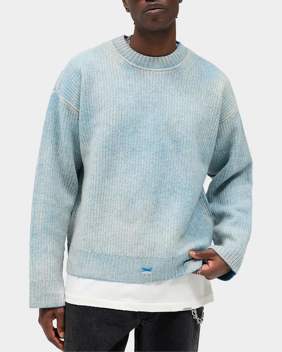 Represent Legacy Fade Out Reversible Knit Crewneck Sweater | Thumbnail 8 Represent Legacy Fade Out Reversible Knit Crewneck Sweater | Thumbnail 8