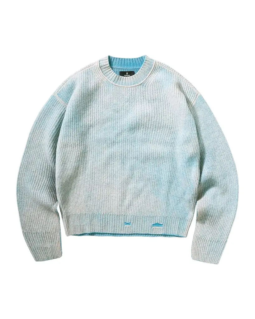 Represent Legacy Fade Out Reversible Knit Crewneck Sweater | Image 1 Represent Legacy Fade Out Reversible Knit Crewneck Sweater | Image 1