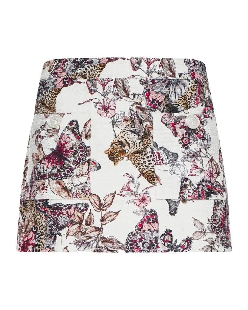 L'AGENCE Cyra Printed Mini Skirt | Image 1 L'AGENCE Cyra Printed Mini Skirt | Image 1