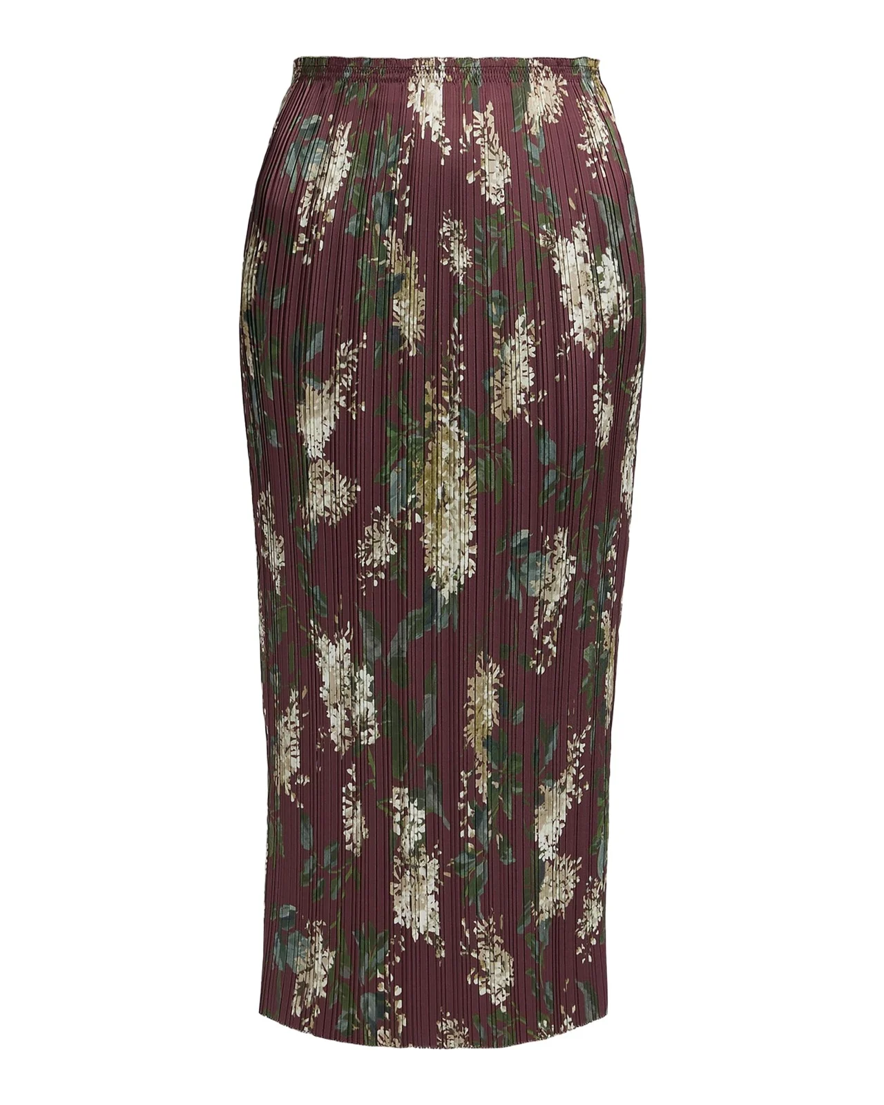 Lilac Print Micro-Pleated Midi Skirt Lilac Print Micro-Pleated Midi Skirt