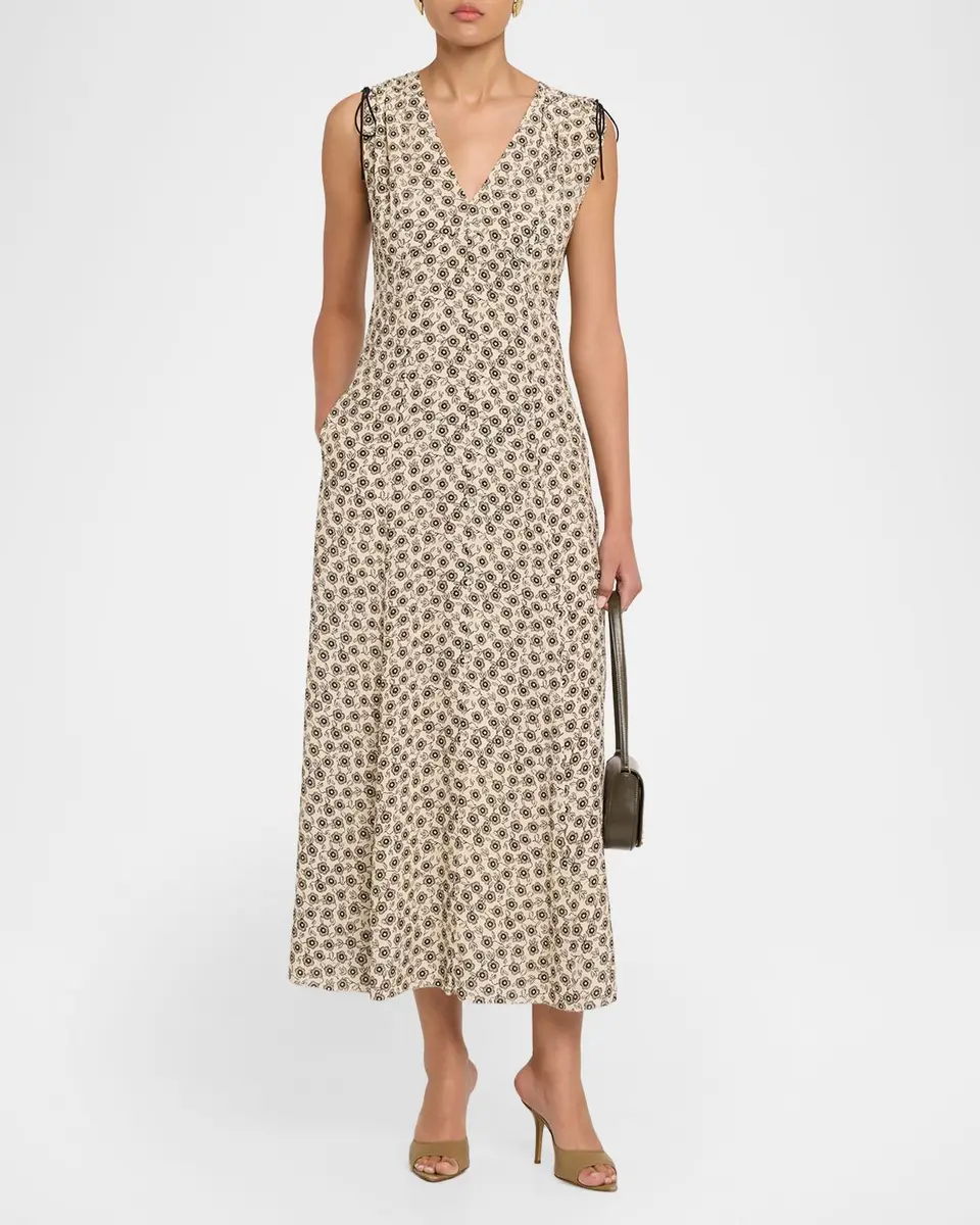 rag & bone Emmet Floral Midi Dress | Thumbnail 2