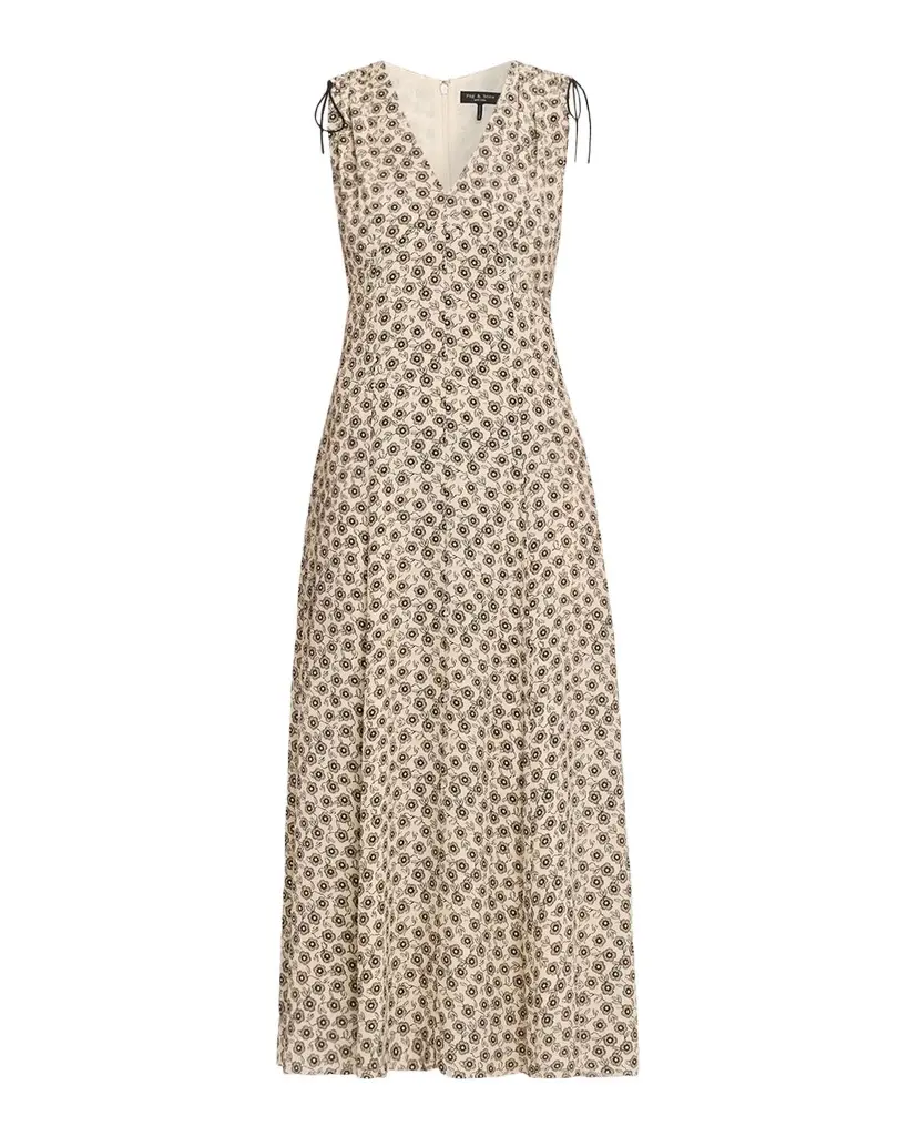 rag & bone Emmet Floral Midi Dress | Image 1 rag & bone Emmet Floral Midi Dress | Image 1