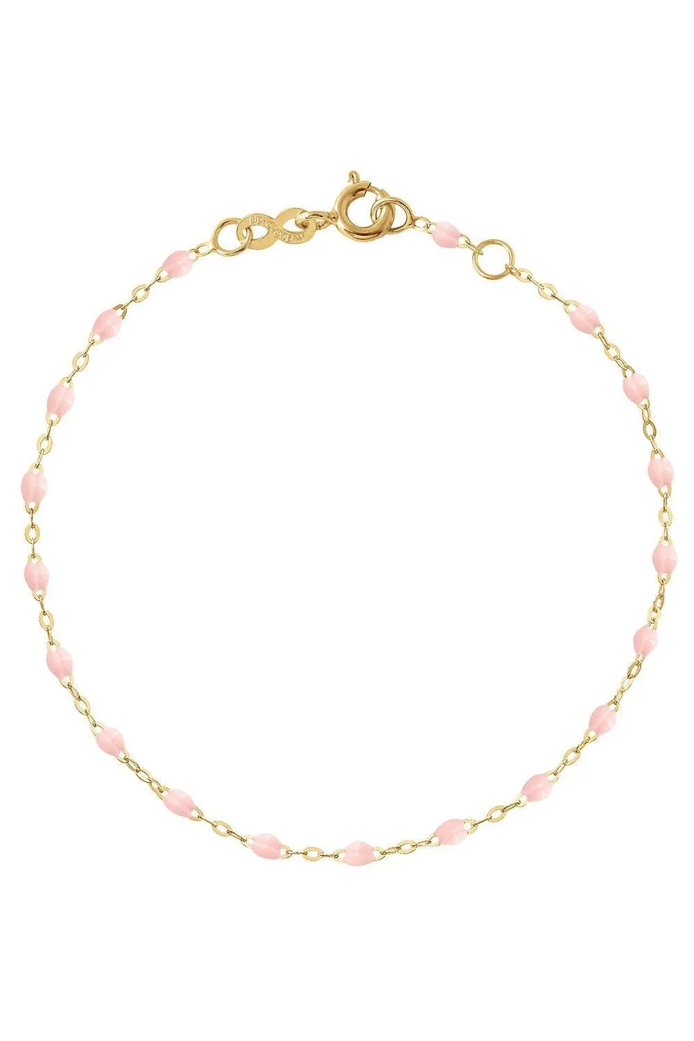 Gigi Clozeau Baby Pink Classic Gigi Bracelet - Yellow Gold