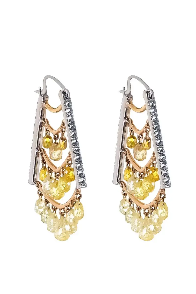PARULINA Diamond Chevron Brio Cutlet Earrings | Thumbnail 5 PARULINA Diamond Chevron Brio Cutlet Earrings | Thumbnail 5