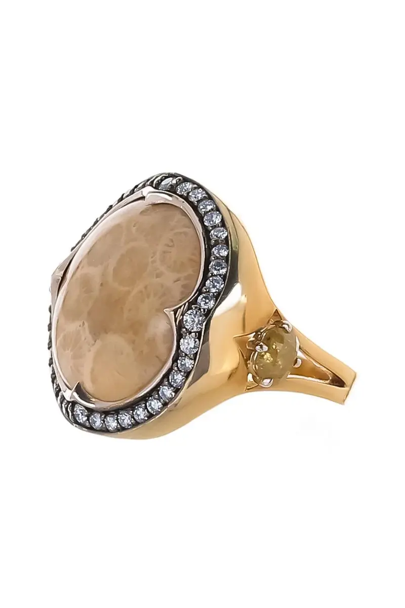 PARULINA Diamond Coral Ring | Thumbnail 5