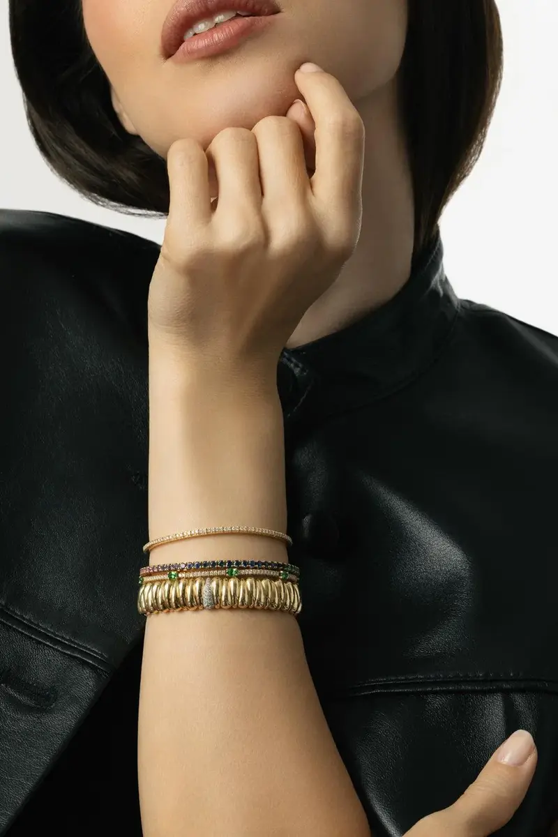 ROBERTO DEMEGLIO Diamond Polished Satin Artiglio Bracelet | Thumbnail 4