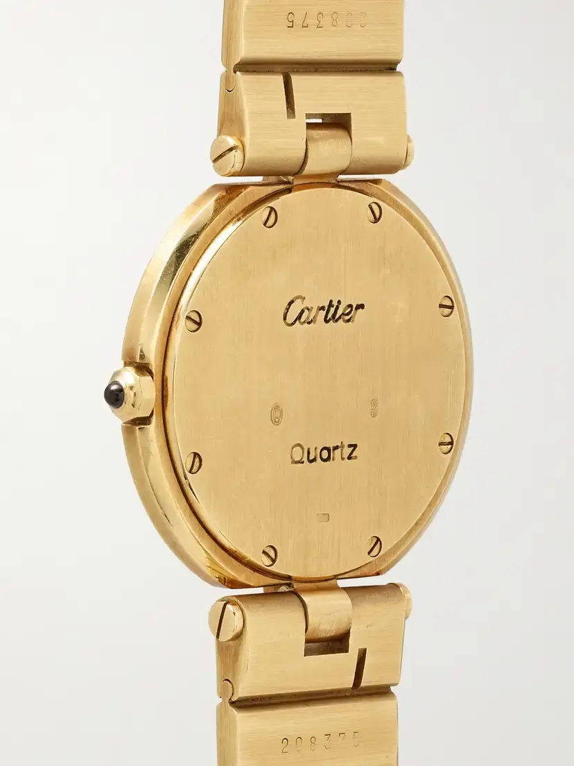 Stephanie Windsor + Cartier Vintage 1980s Vendôme Quartz-movement 18-karat Gold Watch, Ref. 8191 (6.75" Wrist) | Thumbnail 4 Stephanie Windsor + Cartier Vintage 1980s Vendôme Quartz-movement 18-karat Gold Watch, Ref. 8191 (6.75" Wrist) | Thumbnail 4