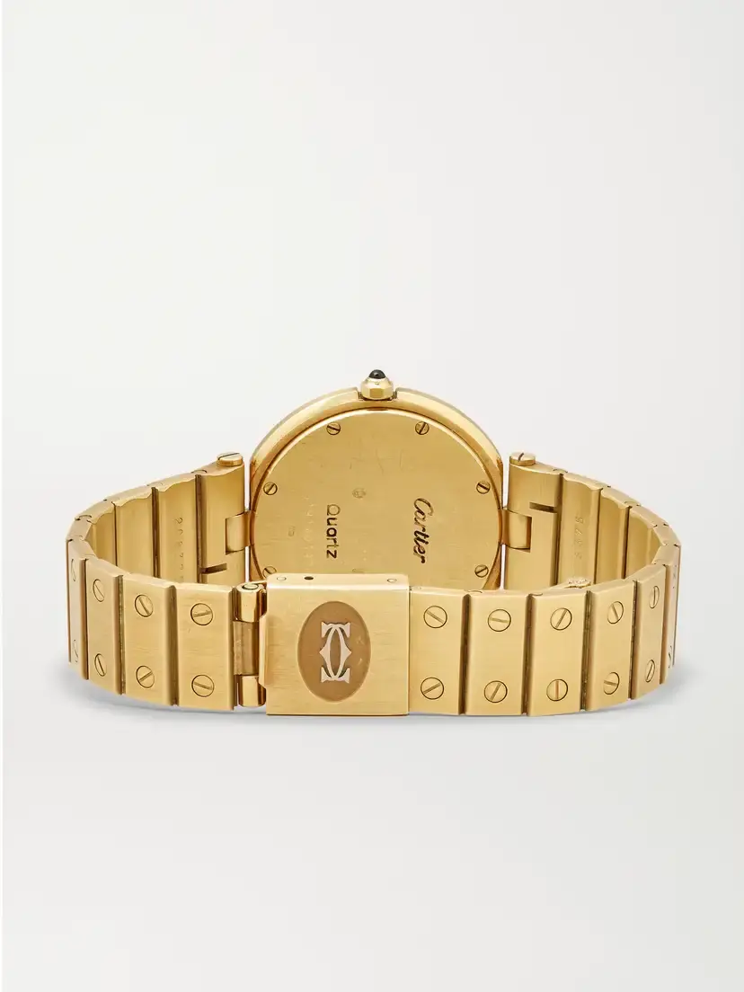 Stephanie Windsor + Cartier Vintage 1980s Vendôme Quartz-movement 18-karat Gold Watch, Ref. 8191 (6.75" Wrist) | Thumbnail 5 Stephanie Windsor + Cartier Vintage 1980s Vendôme Quartz-movement 18-karat Gold Watch, Ref. 8191 (6.75" Wrist) | Thumbnail 5