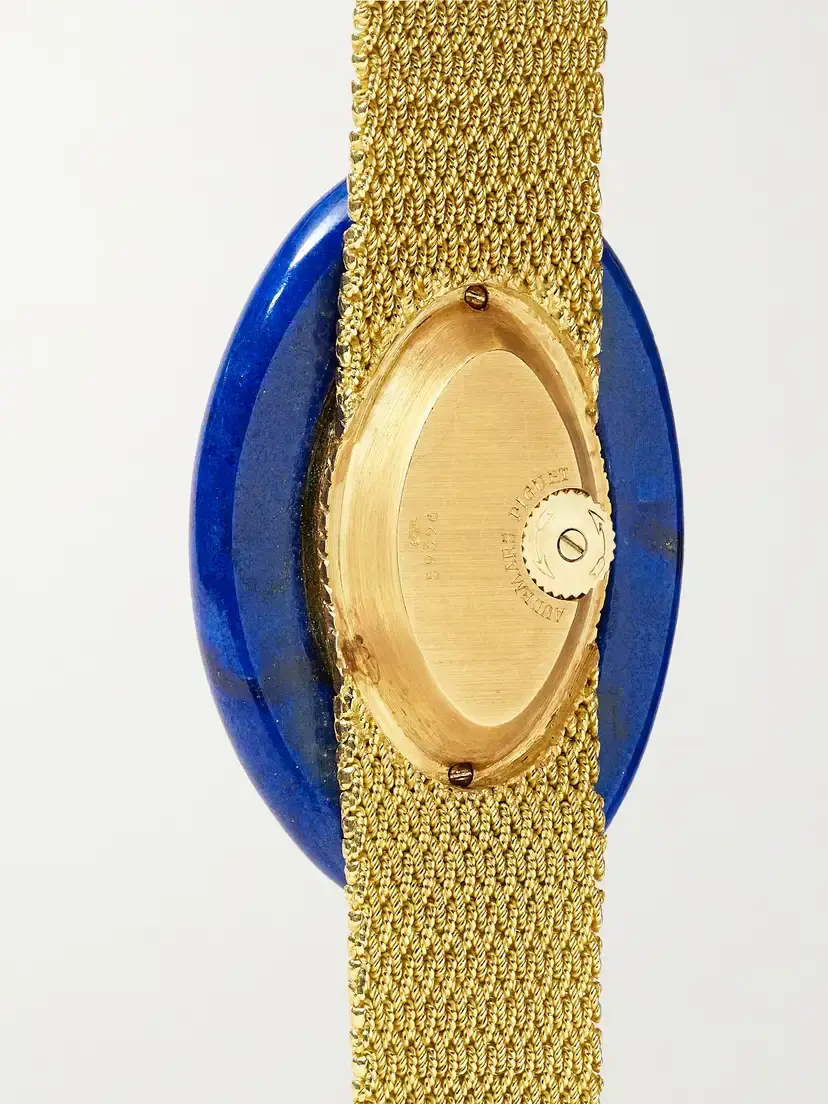 Stephanie Windsor + Audemars Piguet Vintage 1970s Hand-wound 18-karat Gold Lapis Lazuli And Diamond Case Watch (6.5" Wrist) | Thumbnail 4